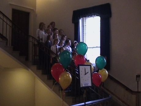 Young people's Masonic choir at Bristol Freemasons Hall, Park Street